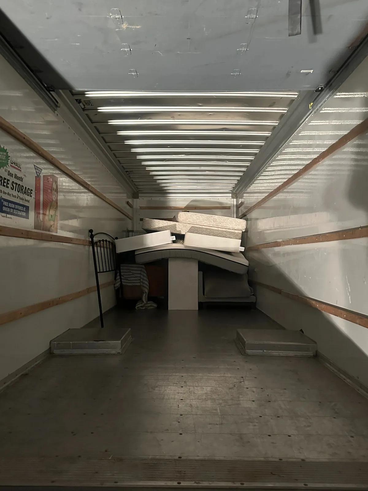 Large household move with furniture, appliances and boxes loaded for transport (2 of 5)