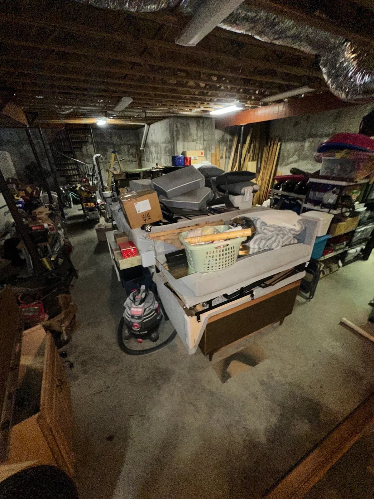 Household goods being moved out